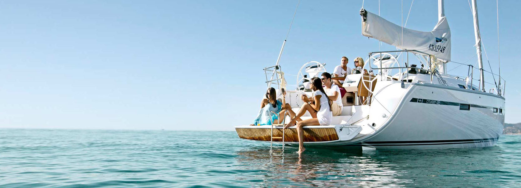 Yacht in Corfu